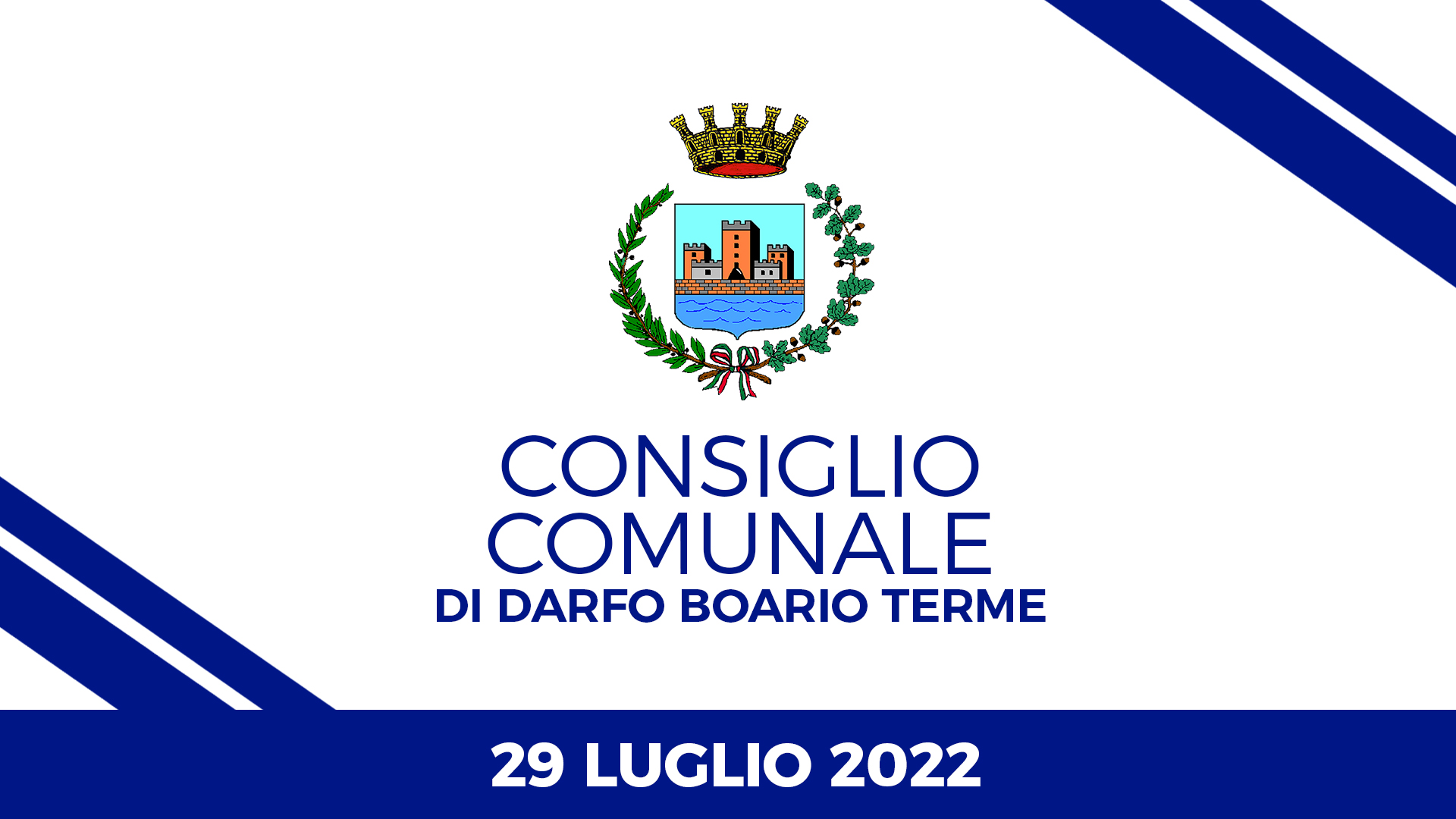 Consiglio Comunale di Darfo Boario Terme del 29 luglio 2022